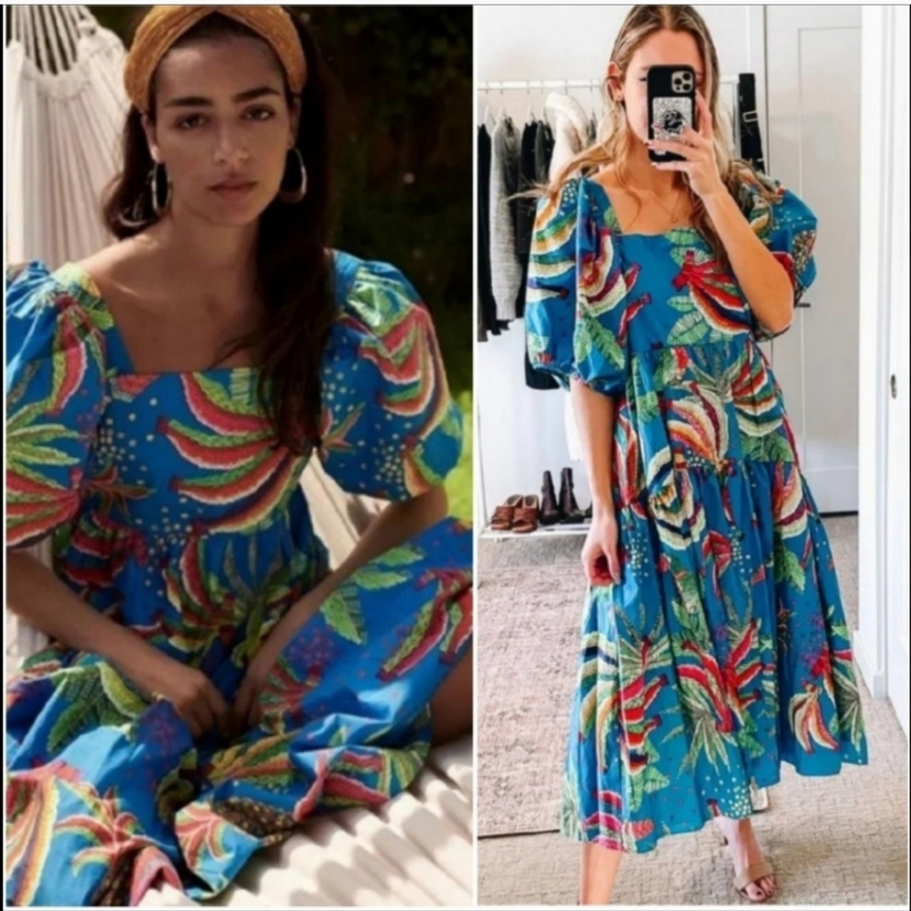 Farm Rio Banana Midi Dress